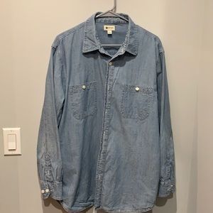 Men’s Haggar Denim button shirt